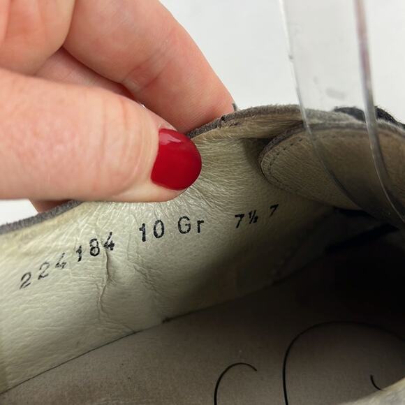 Waldlaufer wing tip saddle shoes us women’s size 7.5 blue grey minimalist suede - Picture 9 of 9